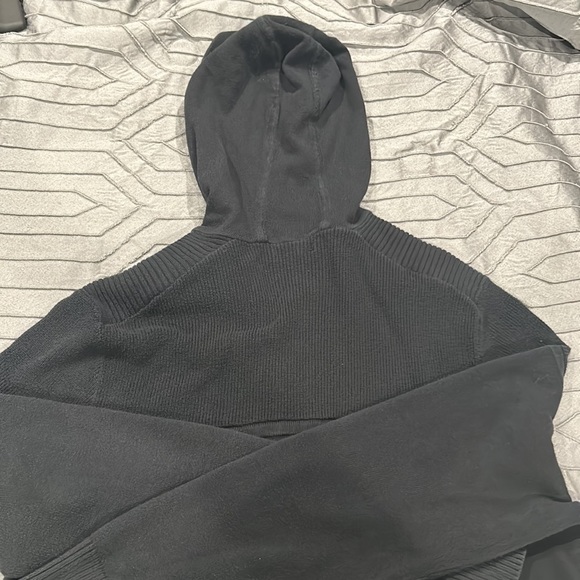 Men’s Black Express Zip Up Hoodie Size L - Picture 7 of 8